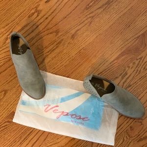 Suede booties, comfortable